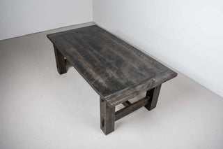 extendable rustic kitchen table in smoke