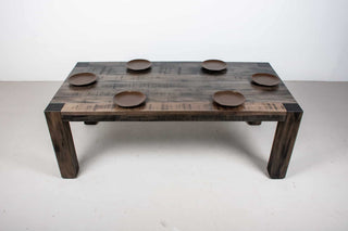 Rustic Maple Parsons Table in Smoke