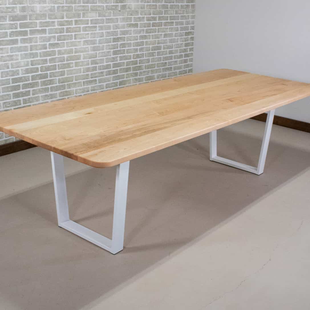 minimalist maple conference table