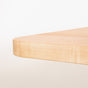 close up of the Boyer edge on a Rock Maple table 36