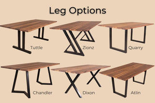 steel leg options
