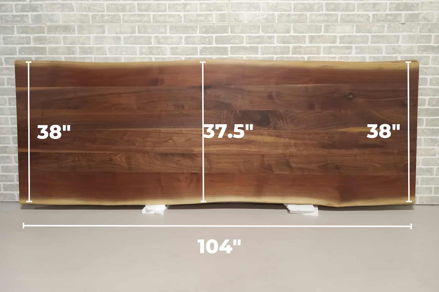 Live Edge Walnut Table 38x104