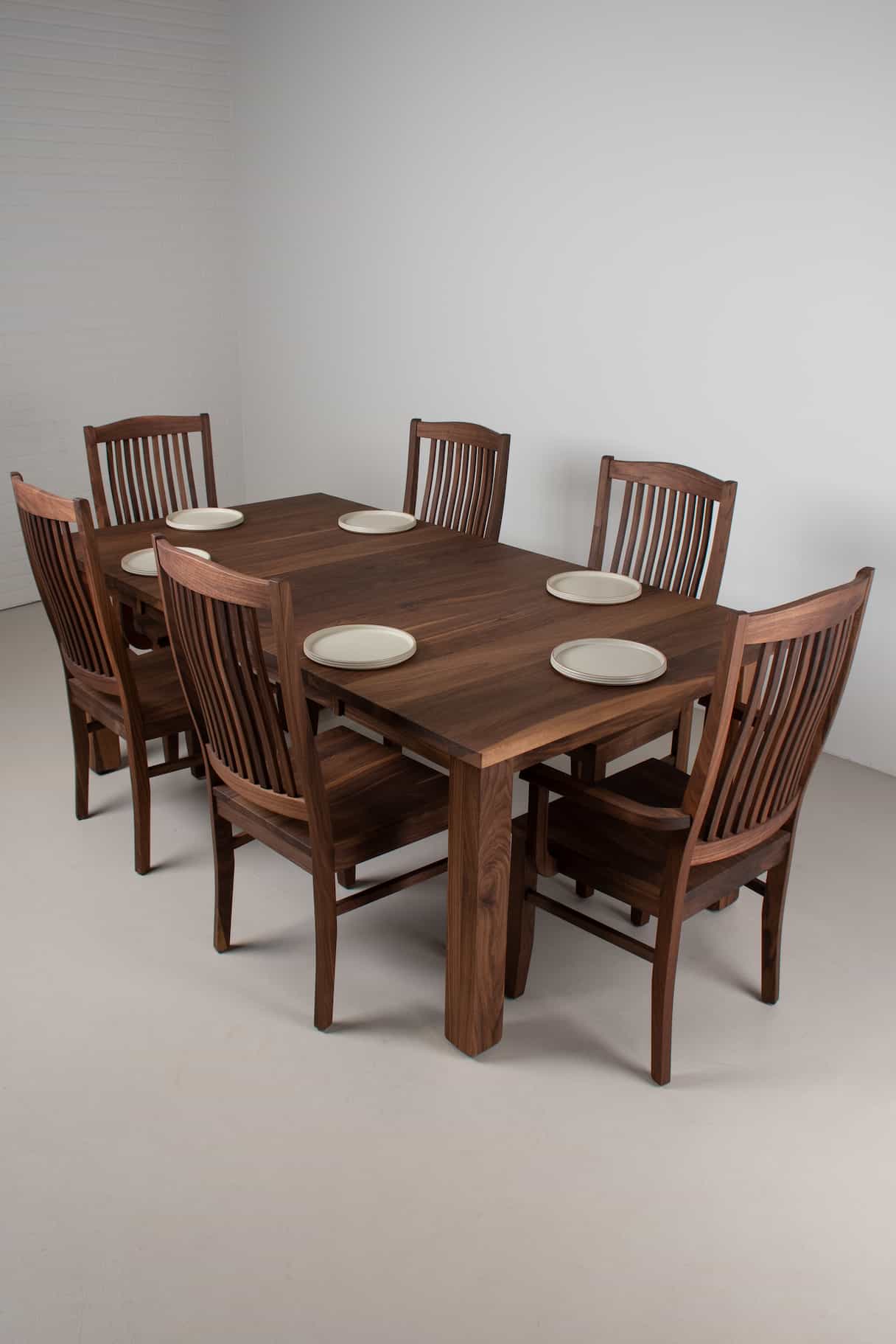 walnut dining set