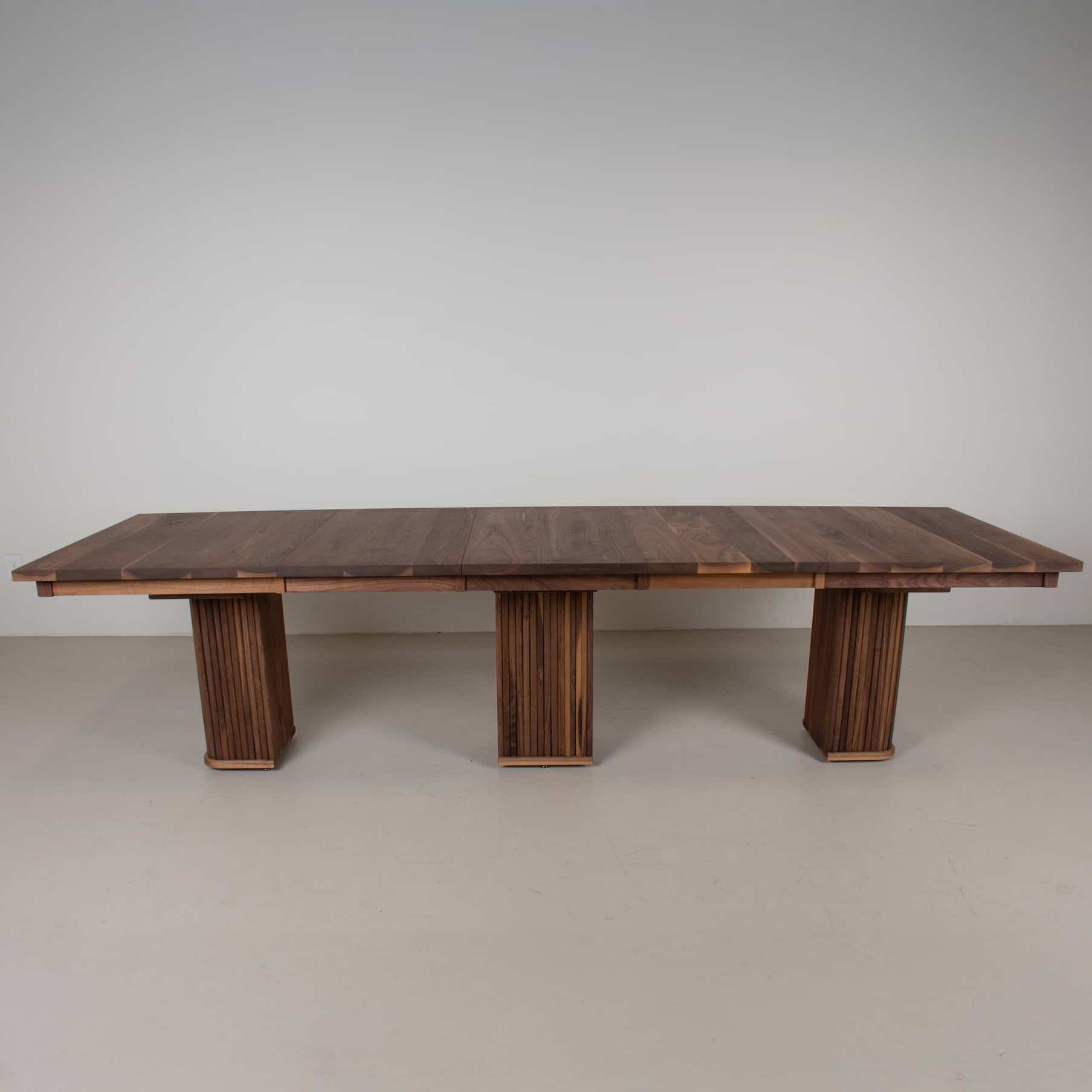 Extendable Pedestal Table | Wood Rectangle Table | Loewen Design ...