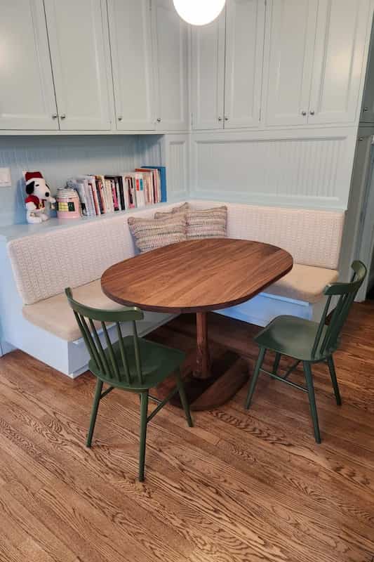 walnut oval table