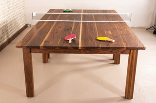 2 piece walnut ping pong table