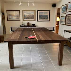 Custom Walnut Ping Pong tables for Dancker