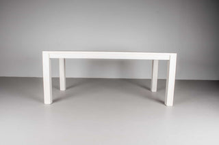 white oak parsons table