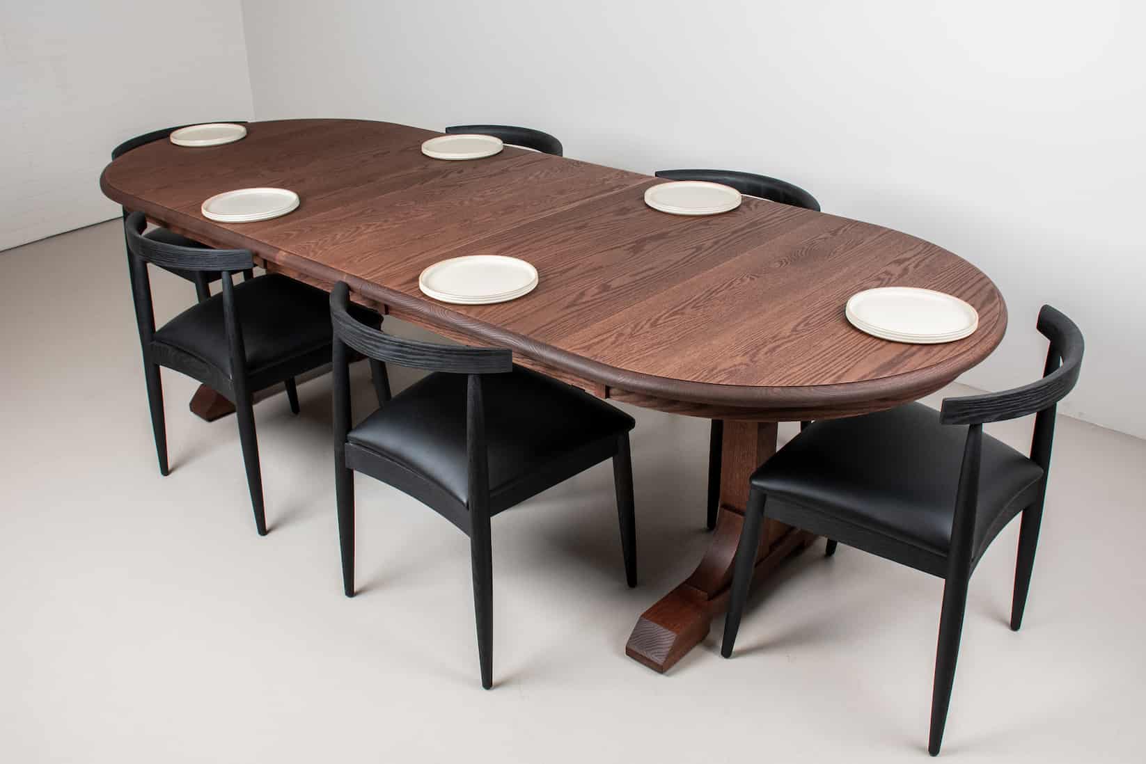 wood table with chairs