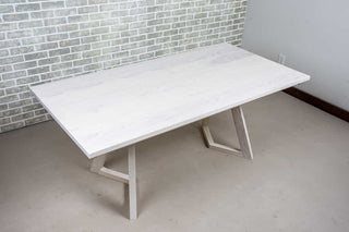 white ash extendable farmhouse table