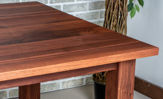 spiced walnut parsons table