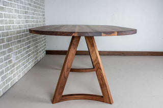 walnut mid century modern table