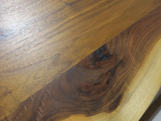 live edge walnut table in stock