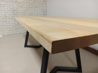 38.5 x 96 maple table in stock