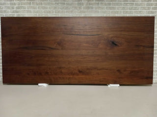 Straight Edge Walnut Bookmatch Table 48x108