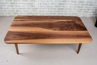 Walnut coffee table.