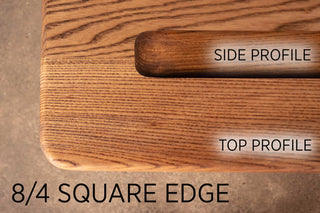 wood kitchen table in ash on wood legs