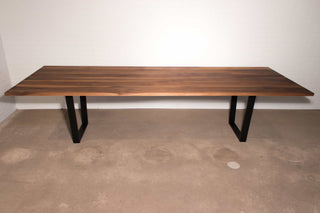 long walnut conference table
