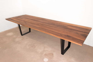 long walnut conference table