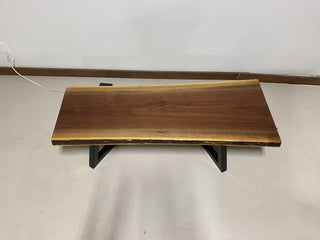 Single Slab Live Edge Walnut Table 60" Long