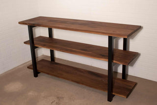 walnut shelving