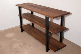 walnut shelving