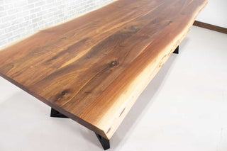 live edge walnut table 38 x 104