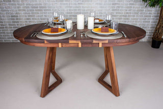 extendable wood table for thanksgiving