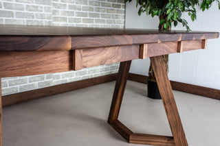 apartment size oval walnut extension table