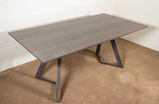 extending table in ash with bevel edge on caldwell legs
