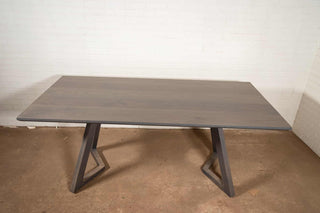 extending table in ash with bevel edge on caldwell legs