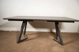 extending table in ash with bevel edge on caldwell legs