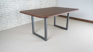 ash table in brick on gunmetal legs