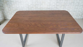 ash table in brick on gunmetal legs