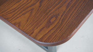 ash table in brick on gunmetal legs