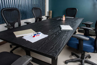 black ash conference table