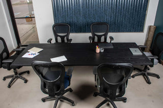 black ash conference table