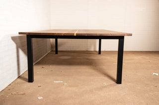 carlsbad walnut ping pong table on steel legs