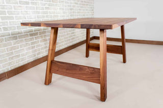 Kinbrook Milled Edge Walnut Dining Table - Loewen Design Studios