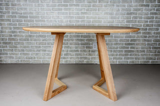 oval ash table on caldwell legs