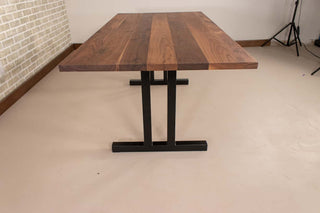 Saguaro Table on Steel Double T Legs - Loewen Design Studios