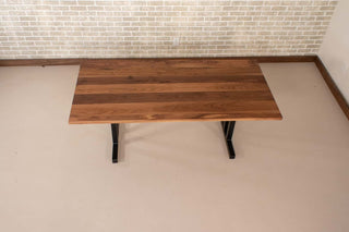 Saguaro Table on Steel Double T Legs - Loewen Design Studios