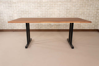 Saguaro Table on Steel Double T Legs - Loewen Design Studios