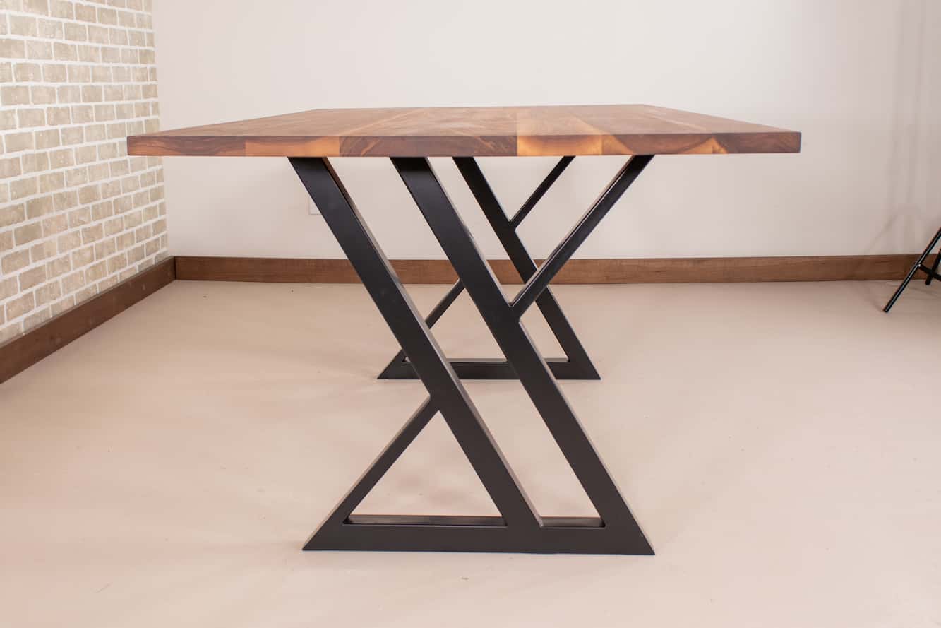Saguaro Table on Steel Double Y Legs - Loewen Design Studios