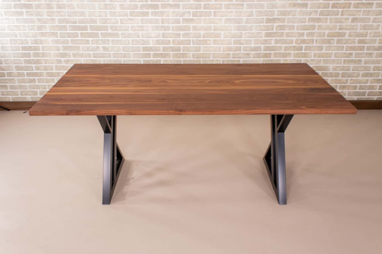 Saguaro Table on Steel Double Y Legs - Loewen Design Studios
