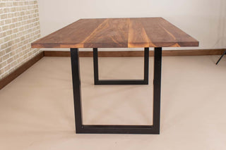 Saguaro Table on Steel Square U Legs - Loewen Design Studios