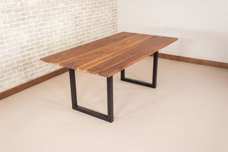 Saguaro Table on Steel Square U Legs - Loewen Design Studios