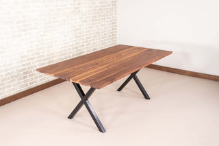 Saguaro Table on Steel X Legs - Loewen Design Studios
