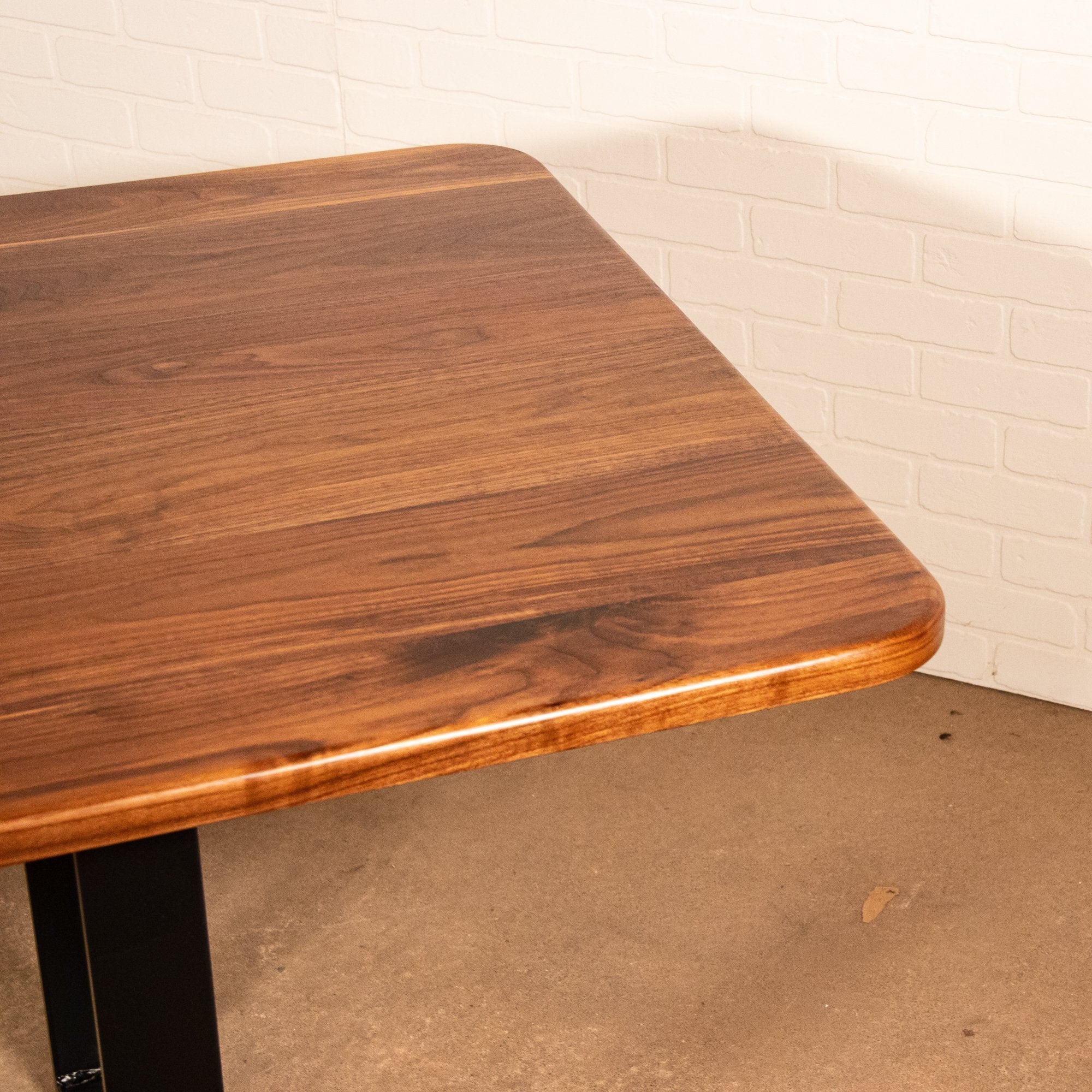 Walnut Dining Table with Rounded Corners - Loewen Design Studios