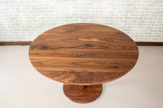 Walnut Jarvis Round Dining Table - Loewen Design Studios